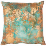 Onara Pillow, Turquoise Copper-Accessories-High Fashion Home