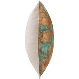 Onara Pillow, Turquoise Copper-Accessories-High Fashion Home
