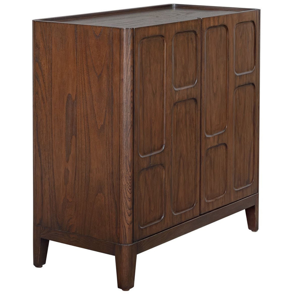 On the Block Cabinet, Dark Walnut-Furniture - Storage-High Fashion Home