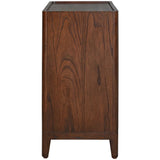 On the Block Cabinet, Dark Walnut-Furniture - Storage-High Fashion Home
