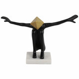Open Arms Man, Black/Gold-Accessories-High Fashion Home