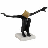 Open Arms Man, Black/Gold-Accessories-High Fashion Home