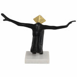 Open Arms Man, Black/Gold-Accessories-High Fashion Home
