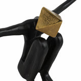 Open Arms Man, Black/Gold-Accessories-High Fashion Home