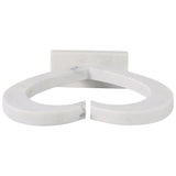 Open Heart Sculpture, White-Accessories-High Fashion Home