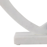 Open Heart Sculpture, White-Accessories-High Fashion Home