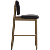 Orabell Leather Barstool, Abbington Black