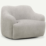 Orla Swivel Chair, Light Grey
