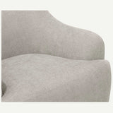 Orla Swivel Chair, Light Grey