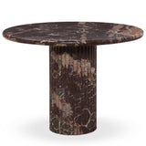 Oranda 42" Round Dining Table, Merlot Marble by Four Hands-Furniture - Dining-High Fashion Home