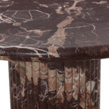 Oranda 42" Round Dining Table, Merlot Marble by Four Hands-Furniture - Dining-High Fashion Home