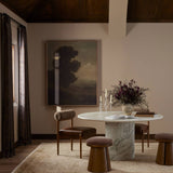 Oranda 60" Round Dining Table, White Marble by Four Hands-Furniture - Dining-High Fashion Home