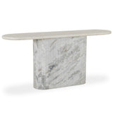 Oranda Console Table, White Marble by Four Hands-Furniture - Accent Tables-High Fashion Home