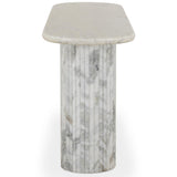Oranda Console Table, White Marble by Four Hands-Furniture - Accent Tables-High Fashion Home