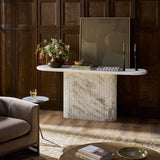 Oranda Console Table, White Marble by Four Hands-Furniture - Accent Tables-High Fashion Home