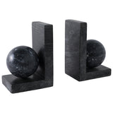 Orb Bookends, Black-Accessories-High Fashion Home