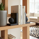 Orb Bookends, Black-Accessories-High Fashion Home