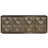 Origami Credenza, Antique Champagne-Furniture - Storage-High Fashion Home
