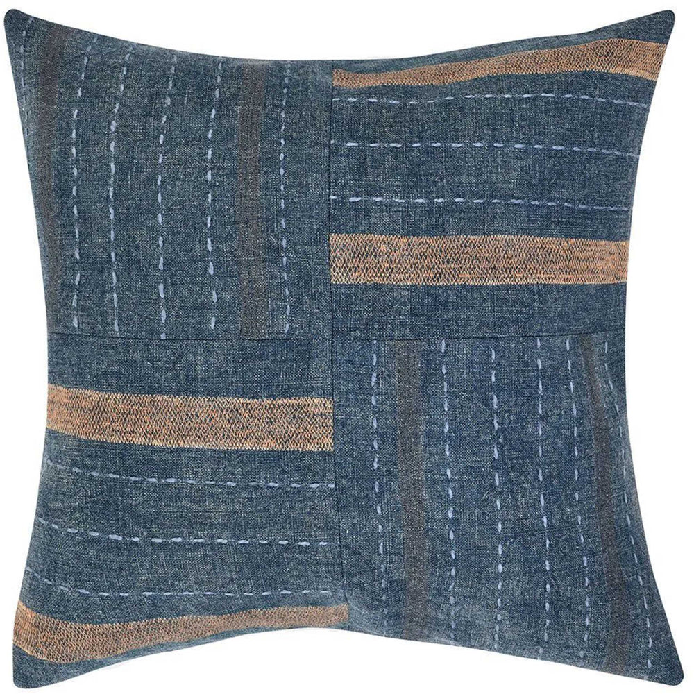 Origin Pillow, Denim Blue-Accessories-High Fashion Home