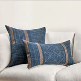 Origin Pillow, Denim Blue-Accessories-High Fashion Home