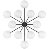 Orion Round Chandelier, Black Gunmetal-High Fashion Home