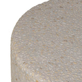 Orlan Outdoor Coffee Table, Pure Terrazzo-Furniture - Accent Tables-High Fashion Home