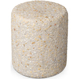 Orlan Outdoor End Table, Pure Terrazzo-High Fashion Home