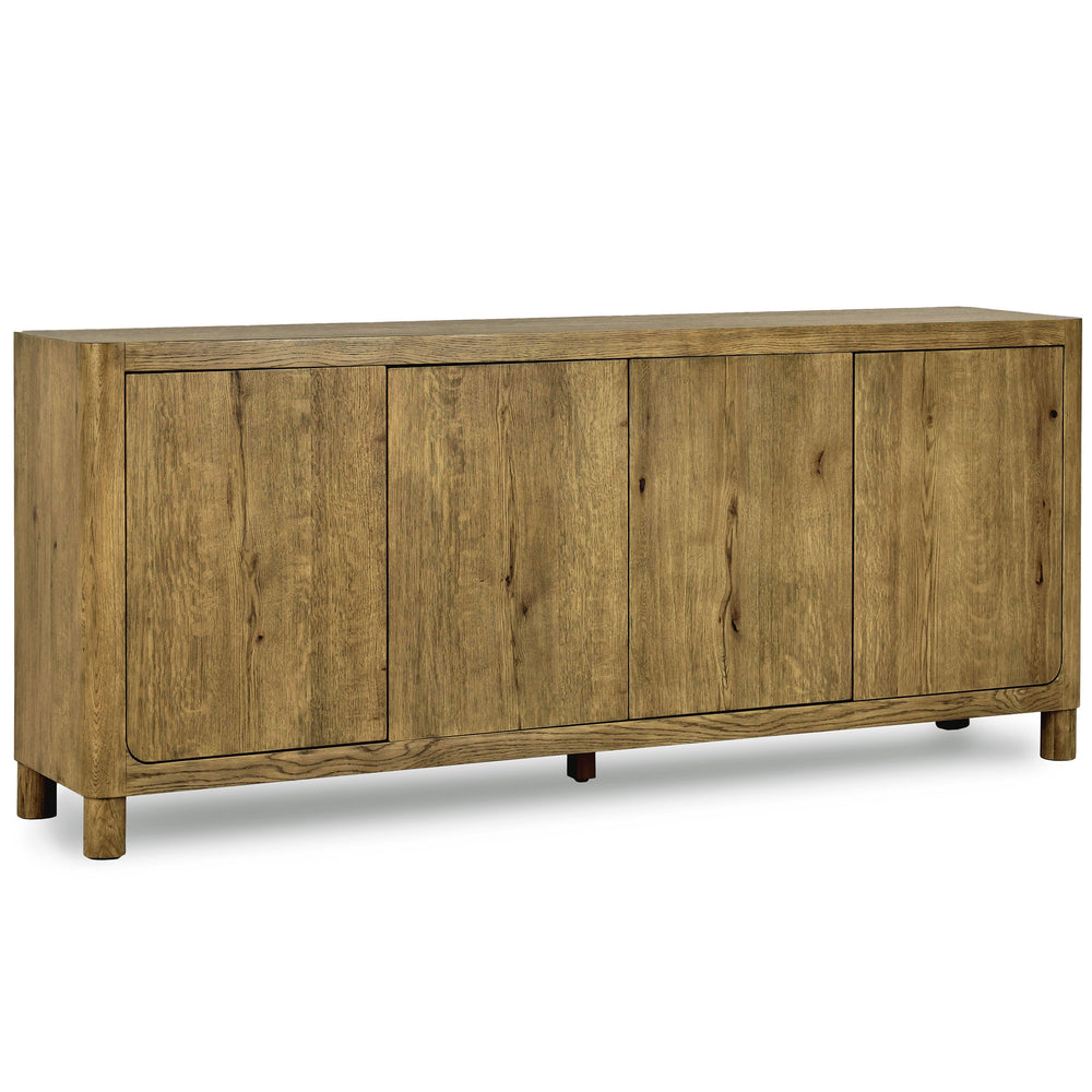 Orlando 4 Door Buffet, Light Brown-Furniture - Storage-High Fashion Home