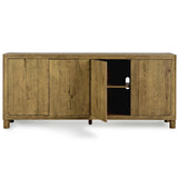 Orlando 4 Door Buffet, Light Brown-Furniture - Storage-High Fashion Home