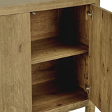 Orlando 4 Door Buffet, Light Brown-Furniture - Storage-High Fashion Home