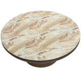 Orula Coffee Table, Macchiato-Furniture - Accent Tables-High Fashion Home