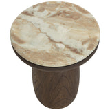 Orula End Table, Macchiato-Furniture - Accent Tables-High Fashion Home