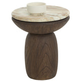 Orula End Table, Macchiato-Furniture - Accent Tables-High Fashion Home