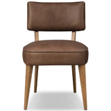 Orville Leather Dining Chair, Palermo Cigar, Set of 2-Furniture - Dining-High Fashion Home