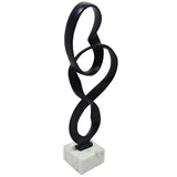 Osiris Decorative Sculpture, Black-Accessories-High Fashion Home