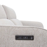 Ostend Power Recliner Sofa, Light Grey