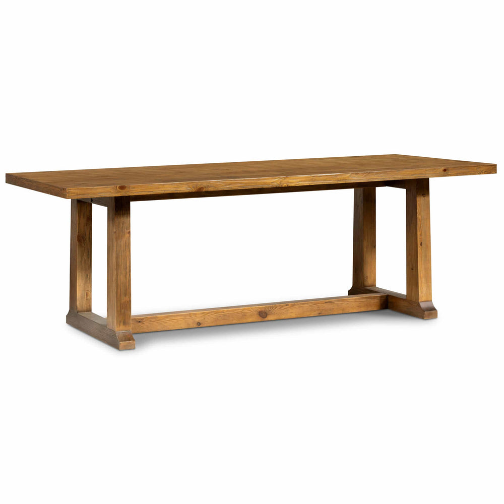 Otto 87" Dining Table, Honey Pine