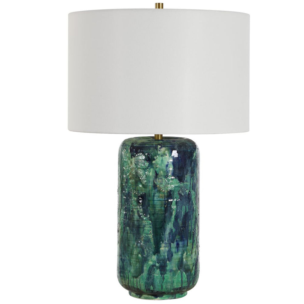 Out Of The Blue Table Lamp, Green-Lighting-High Fashion Home