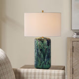 Out Of The Blue Table Lamp, Green-Lighting-High Fashion Home