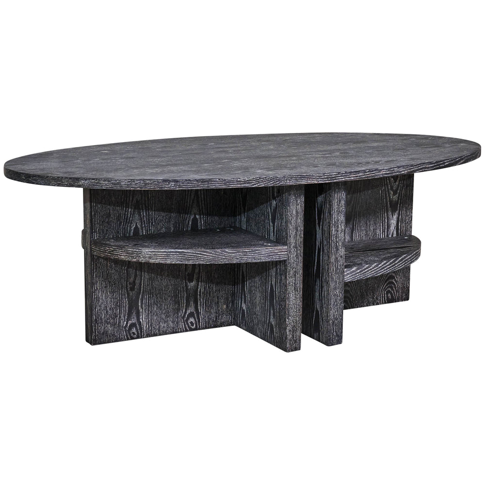 Oval Coffee Table, Gray
