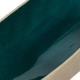 Oval Enamel Bowl, Blue/Gold, Set of 2-Accessories-High Fashion Home