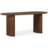 Ovale Oval Dining Table, Porto Dark