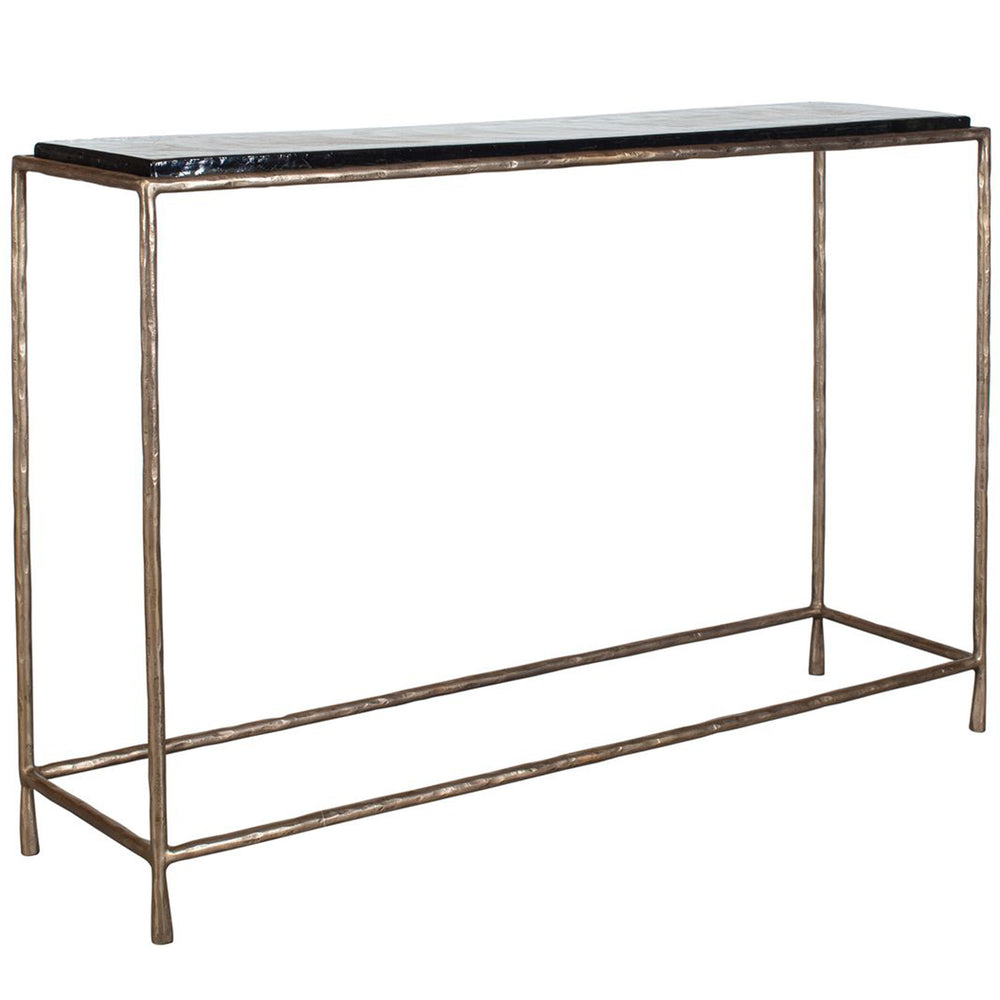 Ovard Console Table, Clear-Furniture - Accent Tables-High Fashion Home