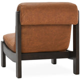 Owen Leather Chair, Maple Brown-Furniture - Chairs-High Fashion Home