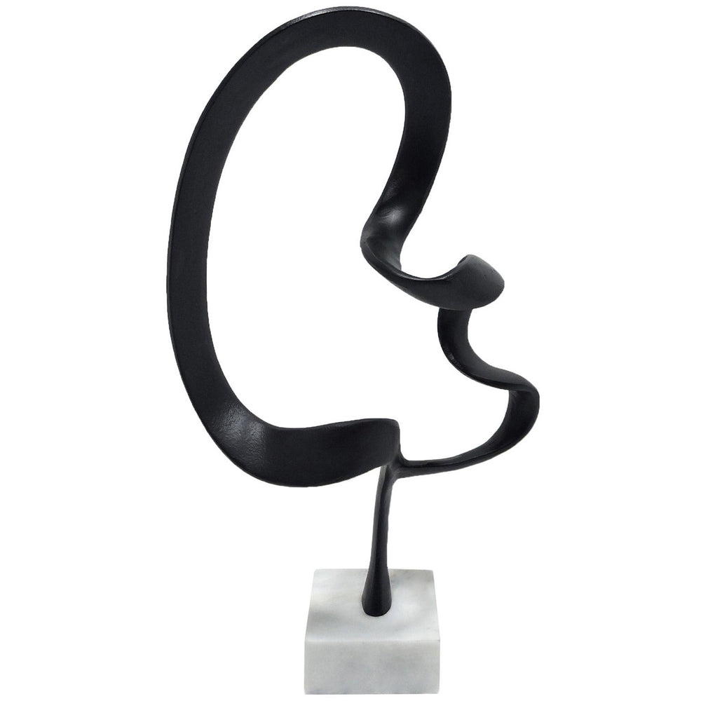 Ozelle Decorative Sculpture, Black-Accessories-High Fashion Home