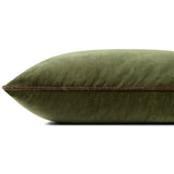 Liza Lumbar Pillow, Dark Green