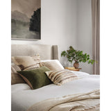 Magnolia Home by Joanna Gaines x Loloi Lumbar Pillow, Moss/Beige