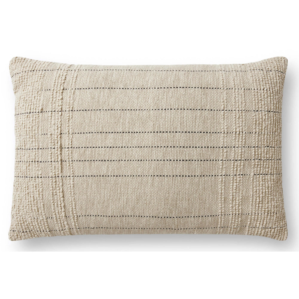 Magnolia Home by Joanna Gaines x Loloi Lumbar Pillow, Ivory High