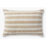 Magnolia Home by Joanna Gaines x Loloi Mira Lumbar Pillow, Natural/Ivory-High Fashion Home