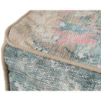 Loloi Cube Pouf LPF0030, Blue/Multi